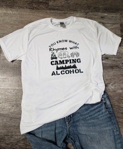 What Rhymes With Camping T-shirt